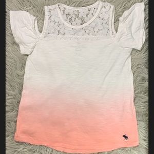 Abercrombie kids cold shoulder lovely top